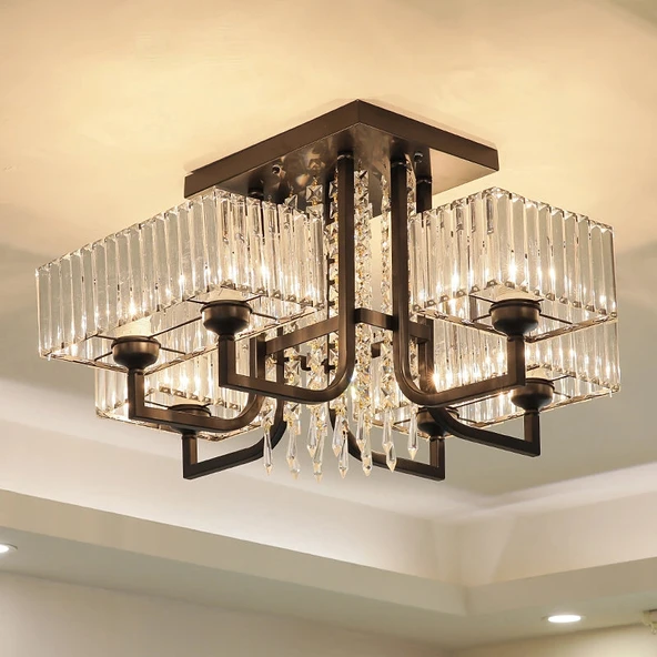 A-1016-14 KRİSTAL KOLLU AVİZE - Resim 3