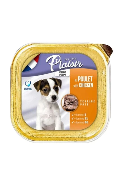 Plaisir Puppy Tavuk Etli Ezme Pate Yavru Köpek Konservesi 150 Gr(SKT.07.2023) ürün görseli 1