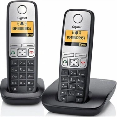Gigaset A690 Duo 2 Li Siyah Telsiz Dect Telefon 100 Rehber Handsfree Işıklı Ekran ürün görseli 1