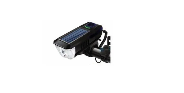 FORTE GT XBYC 6144 BİSİKLET ÖN IŞIK KORNA SİYAH SİYAH ürün görseli 1