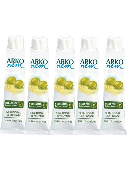 Arko Nem Besleyici Bakım Kremi Zeytinyağlı 5 Adet 20 cc ürün görseli 1