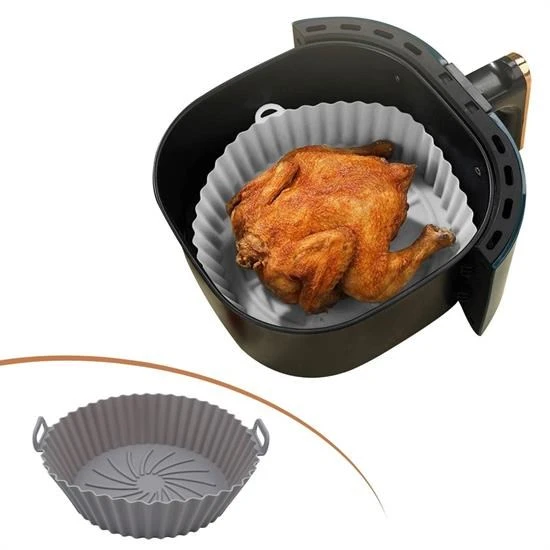 Renkli Isıya Dayanıklı Yıkanılabilir Silikon Fırın Ve Airfryer Yuvarlak Pişirme Matı 20 Cm (5433) ürün görseli 1