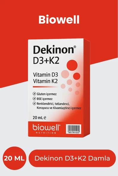 Biowell Dekinon D3K2 Damla 20 ml ürün görseli 1