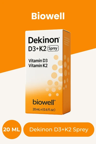 Biowell Dekinon D3K2 Sprey 20 ml ürün görseli 1
