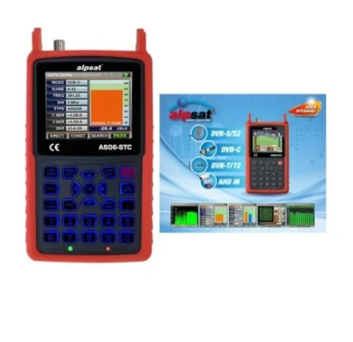Alpsat As06stc-Ahd Satfinder 6 Görüntülü Uydu Ve Kamera Yön Bulucu Ve Taşıma Çanta Hediye ürün görseli 1
