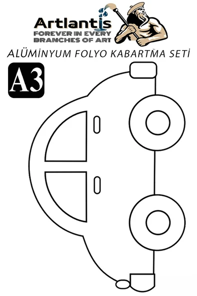 Alüminyum Folyo Kabartma Seti A3 30x40 cm 1 Paket Aliminyum Folyo Seti Kabartma Seti Sanatsal Hobi El Becerisi Geliştir ürün görseli 1