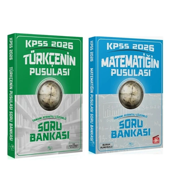CBA Akademi 2026 KPSS Türkçenin ve Matematiğin Pusulası Soru Bankası Seti 2 Kitap ürün görseli 1