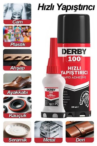 Derby Hızlı Yapıştırıcı 100 ml Çİft Kompenantlı 1 Adet ürün görseli 1