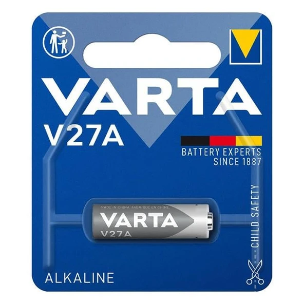 Varta V27A / LR27 Alkalin 12 Volt Para Pil Tekli ürün görseli 1