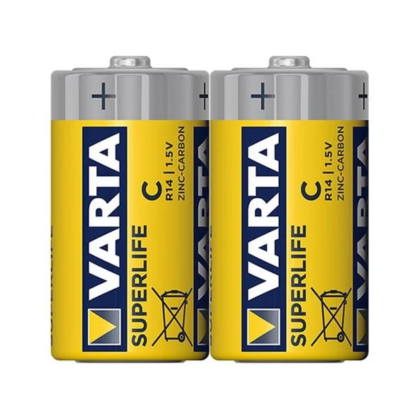 Varta Superlife Çinko Orta C Boy Pil (24 Lü Paket) ürün görseli 1