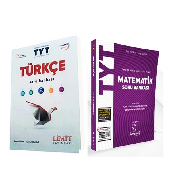TYT Türkçe ve Matematik Soru Bankası Seti 2 Kitap Set ürün görseli 1