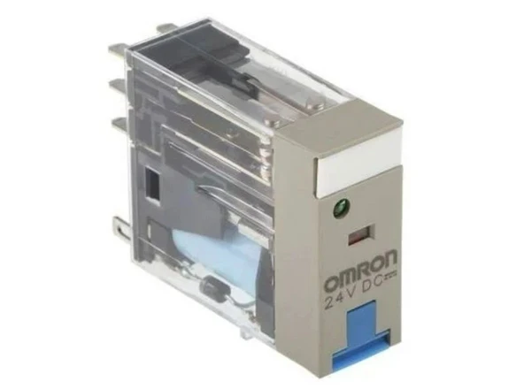 OMRON G2R-2-SN 24v DC 8 Pinli Ledli Röle 2 Açık 2 Kapalı Kontaklı 5 Amper (Bobin 24 Volt Doğru Akım 8 Kalın Soket Ayaklı ürün görseli 1