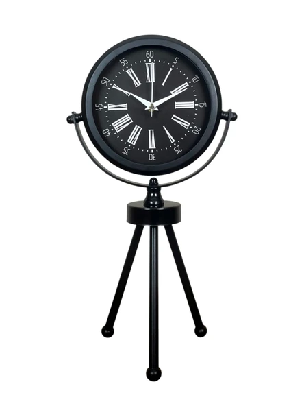 Pi time Heritage Black Üç Ayaklı Metal Masa Saati ürün görseli 1