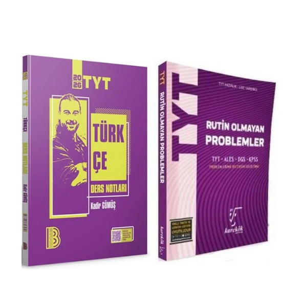 Benim Hocam TYT Türkçe Video Ders Notları ve Karekök Rutin Olmayan Problemler Soru Bankası 2 Kitap ürün görseli 1