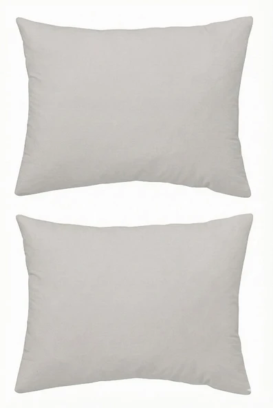 Maki Home Yüzde Yüz Pamuklu 2 Adet 35x45 cm Gri Düz Boya Baskılı Bebek Yastık Kılıfı ürün görseli 1