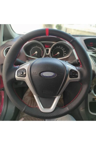 Ford Fiesta 2009-2015 Uyumlu Araca Özel Direksiyon Kılıfı (ARACINIZIN DİREKSİYONUYLA TEYİT EDİNİZ) ürün görseli 1