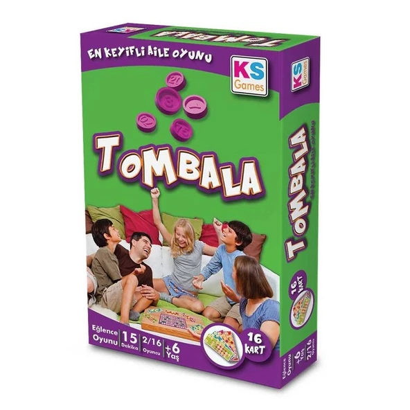 16 KARTLI TOMBALA 1.KALİTE TOMBALA OYUNU YILBAŞI GECESİ OYUNLARI KUTU OYUNLARI  AİLE OYUNLARI ürün görseli 1