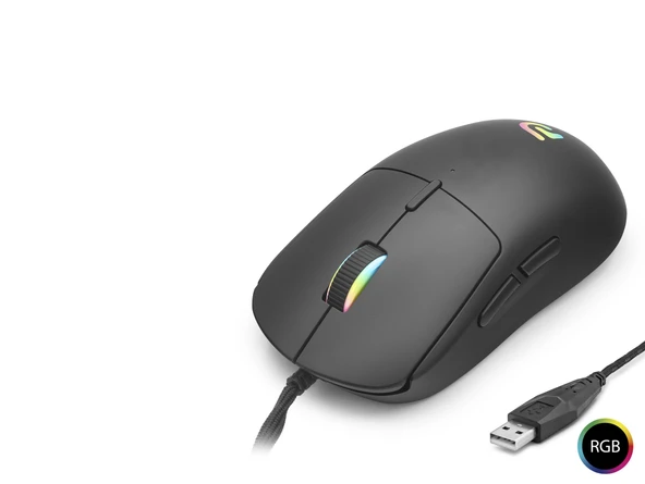 Proyg100B Gaming Mouse 3200 Dpi 6 Tuş Rgb - Siyah ürün görseli 1