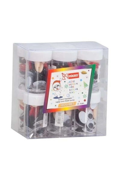 Mikro Yüz Seti Gg1208-F3 (12 Li Paket) ürün görseli 1