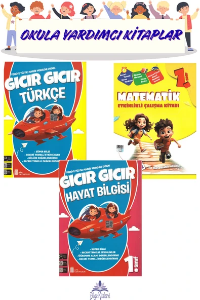 1. Sınıf 2.Dönem Türkçe-Matematik-Hayat Bilgisi Seti (3 Kitap) ürün görseli 1