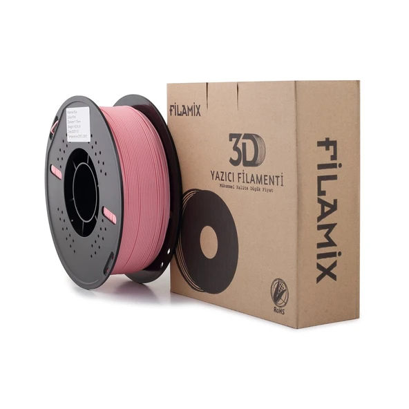 Filamix Pla+ Pembe Filament 1.75mm - Plastik Makara - 1 kg ürün görseli 1