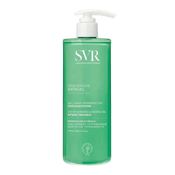 SVR Spirial Deo Douche Cleansing Gel 24 Saat Deodorant Etkili Temizleyici Duş Jeli 400ml ürün görseli 1