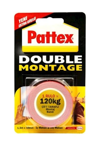Pattex Double Montaj Bantı 1,5mt 120kg ürün görseli 1