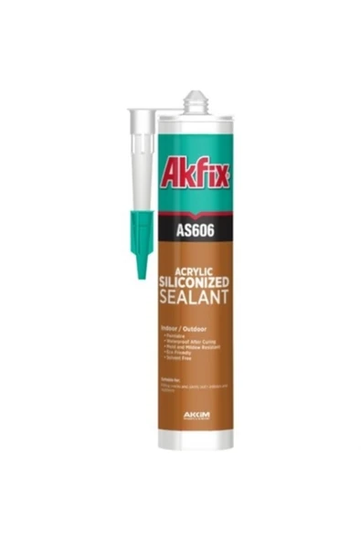 As606 Silikonize Akrilik Mastik 500 Gr Gri ürün görseli 1