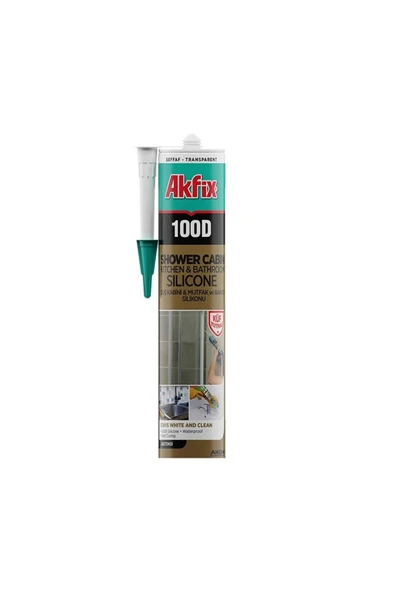AKFİX 100D Duşakabin Silikonu Şeffaf 280 Ml Sa061 ürün görseli 1