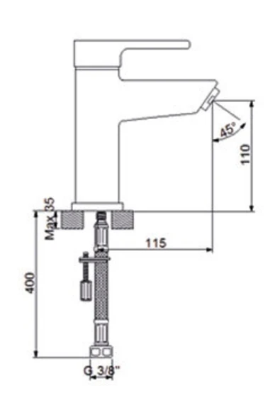 Newarc Premium Lavabo Bataryası 832521 - Resim 2