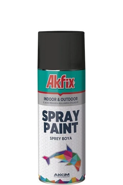 Akfıx Sprey Boya 400 Ml Mat Sıyah ürün görseli 1