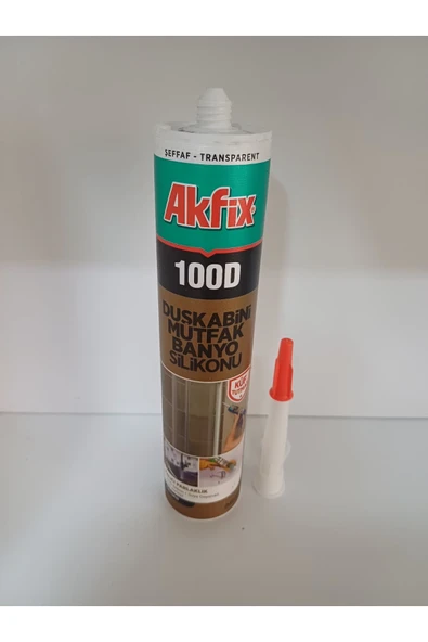 AKFİX Duşakabin Şeffaf Küf Ve Mantar Yapmaz Duşa Kabin Silikon 2 ADET ürün görseli 1