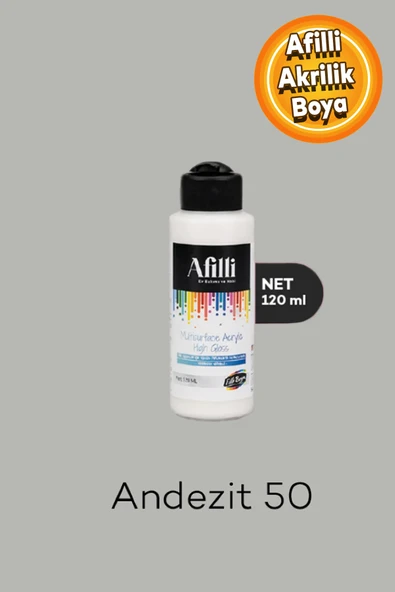 Afilli Andezit 50 Su Bazlı Ev Bakım Ve Hobi Boyası 120 ML ürün görseli 1