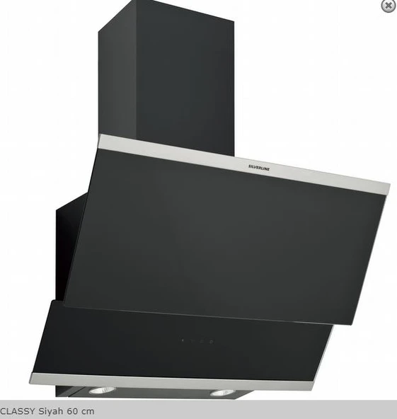 SilverLine 3420 Classy Siyah 60cm Davlumbaz ürün görseli 1