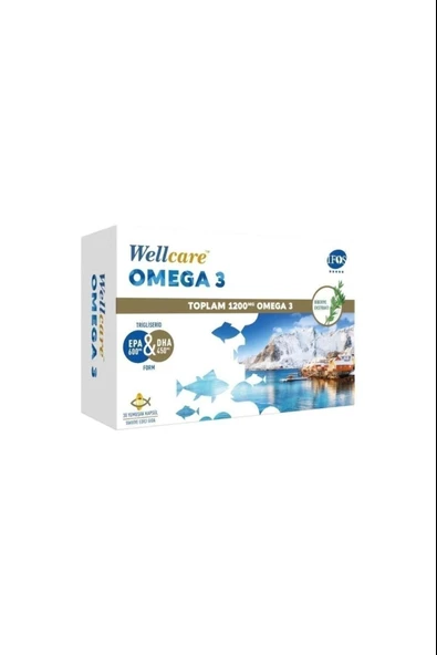 Wellcare Omega 3 Balık Yağı 1200 mg 30 Kapsül ürün görseli 1