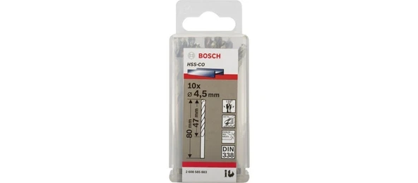 Bosch Hss-Co 4,5x80 mm 10'lu Paket - Resim 2