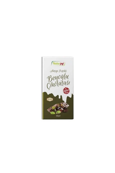 Glutensiz Antep Fıstıklı Beyoğlu Çikolatası 100 Gr ürün görseli 1