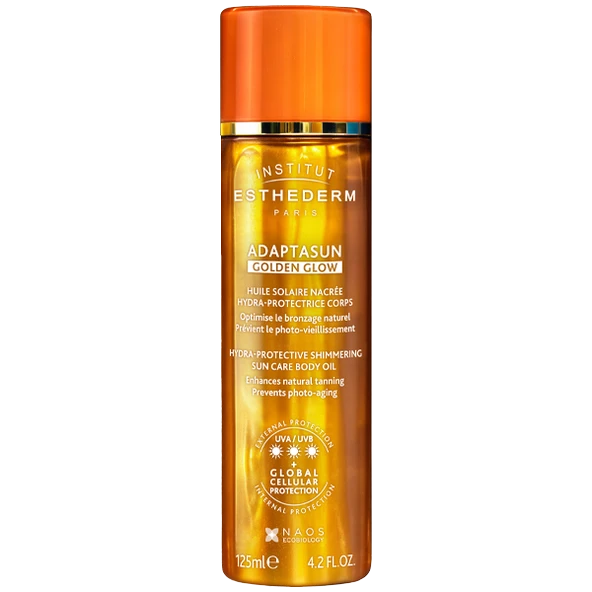 Institut Esthederm Adaptasun Hydra-Protective Golden Glow Sun Care Body Oil Işıltılı Spf Vücut Yağı 125 Ml ürün görseli 1