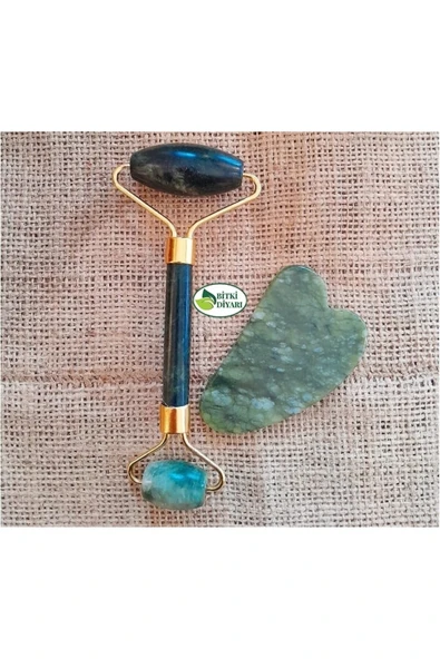Yeşim Taşı Gua Sha 2li Set Ad ürün görseli 1