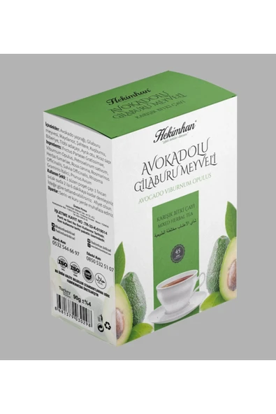 Avokadolu Gilaburulu Şahtereli Çay 45li Süzen Poşet ürün görseli 1