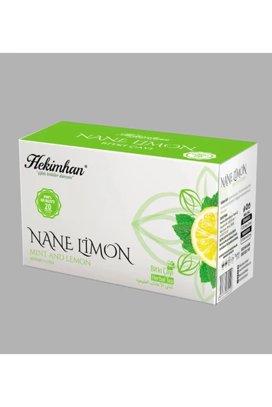 Nane Limon Çayı 20li Süzen Poşet ürün görseli 1