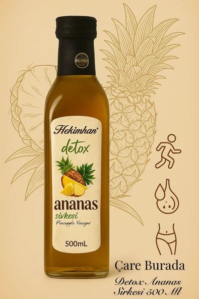 Ananas Sirkesi Detox 500 ml Koruyucu İçermez Katkısız ürün görseli 1