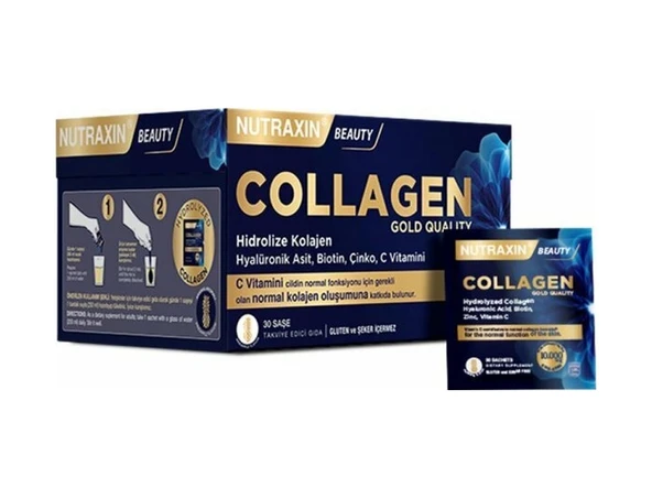 Nutraxin Collagen Gold Quauty Takviye Edici Gıda 30 Saşe ürün görseli 1