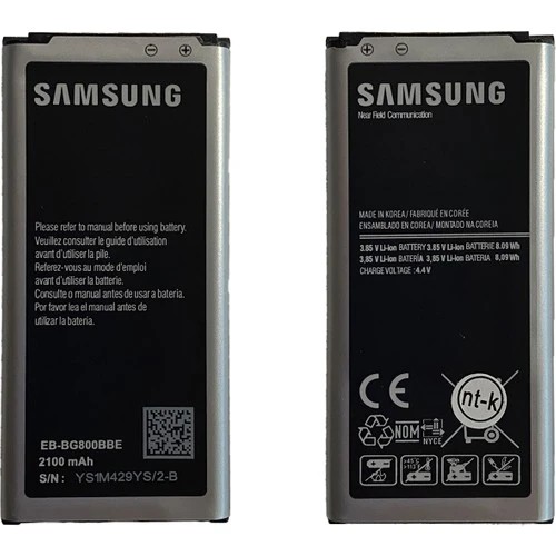 Samsung Galaxy G800 S5 Mini Uyumlu Samsung EB-BG800BBE 2100 Mah Batarya ürün görseli 1