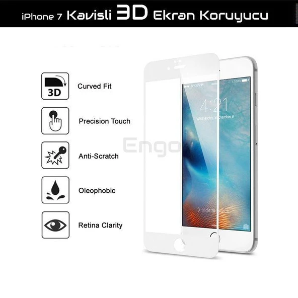 İPHONE 7/8 5D TAM KAPLAYAN CAM JELATİN ürün görseli 1