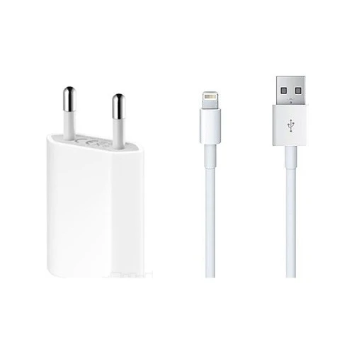 Apple iPhone Şarj Aleti Adaptör + Lightning Kablo Kutusunda - Resim 2