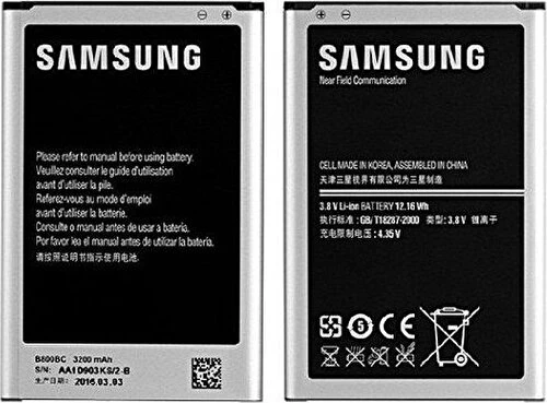 Samsung Galaxy Note 3 N9000(B800Bc) A+ Batarya - Resim 2