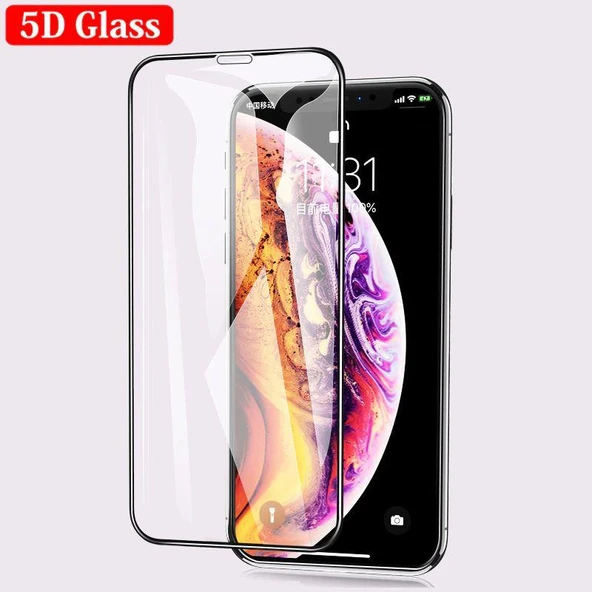 İPHONE XS MAX 5D TAM KAPLAYAN KIRILMAZ CAM ürün görseli 1