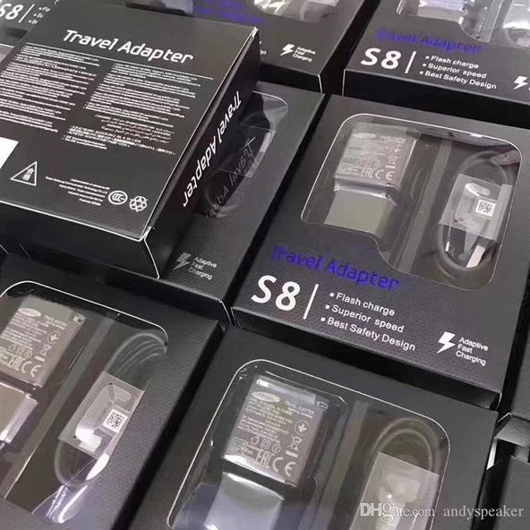 Samsung S8 S8+ Type - C Hızlı Şarj Cihazı Şarj Aleti ürün görseli 1