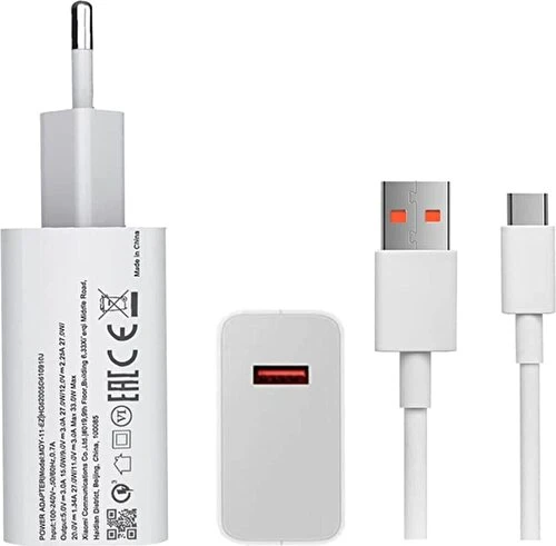 Gurtech Xiaomi Uyumlu Type C 33W Hızlı Şarj Cihazı Şarj Aleti Kablo + Adaptör Hızlı Turbo Şarj Aleti 5A ürün görseli 1